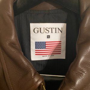 Gustin Brown Leather Jacket